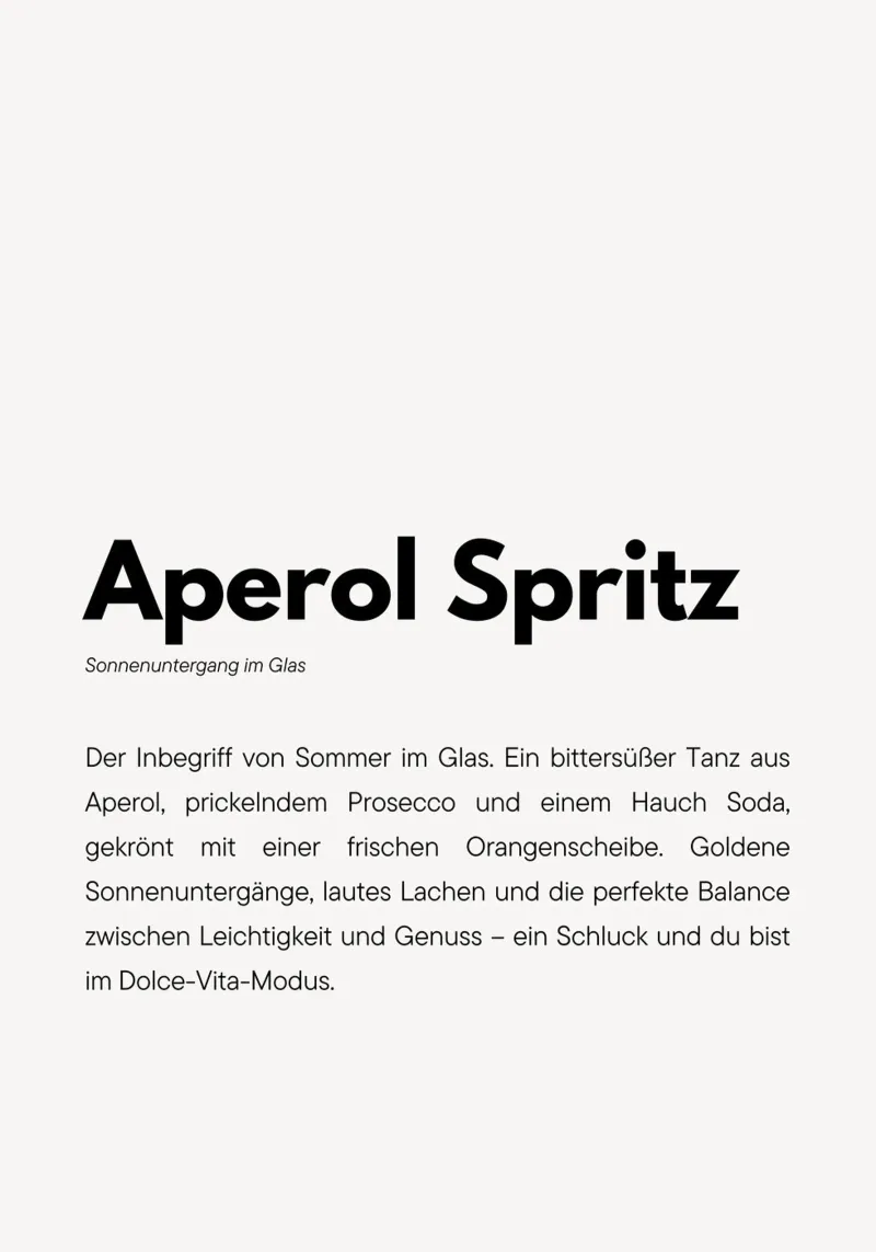 Definition Aperol Spritz poster da DigiWunderwerk
