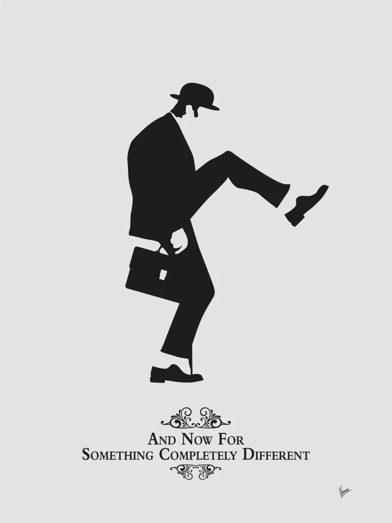N04 The Ministry of Silly Walks pellicola backlit da Silly Art
