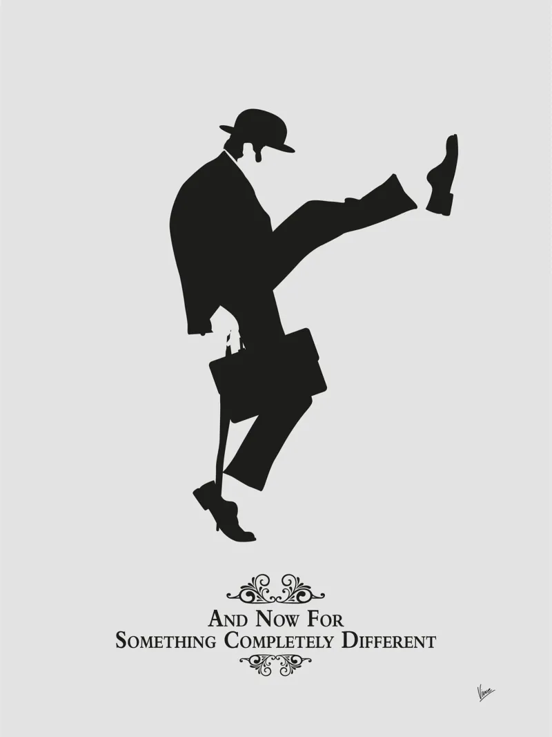 N01 The Ministry of Silly Walks pellicola backlit da Silly Art