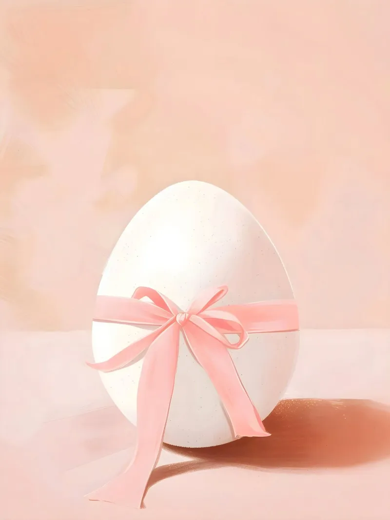 Happy Easter No 40 poster con telaio in legno da treechild