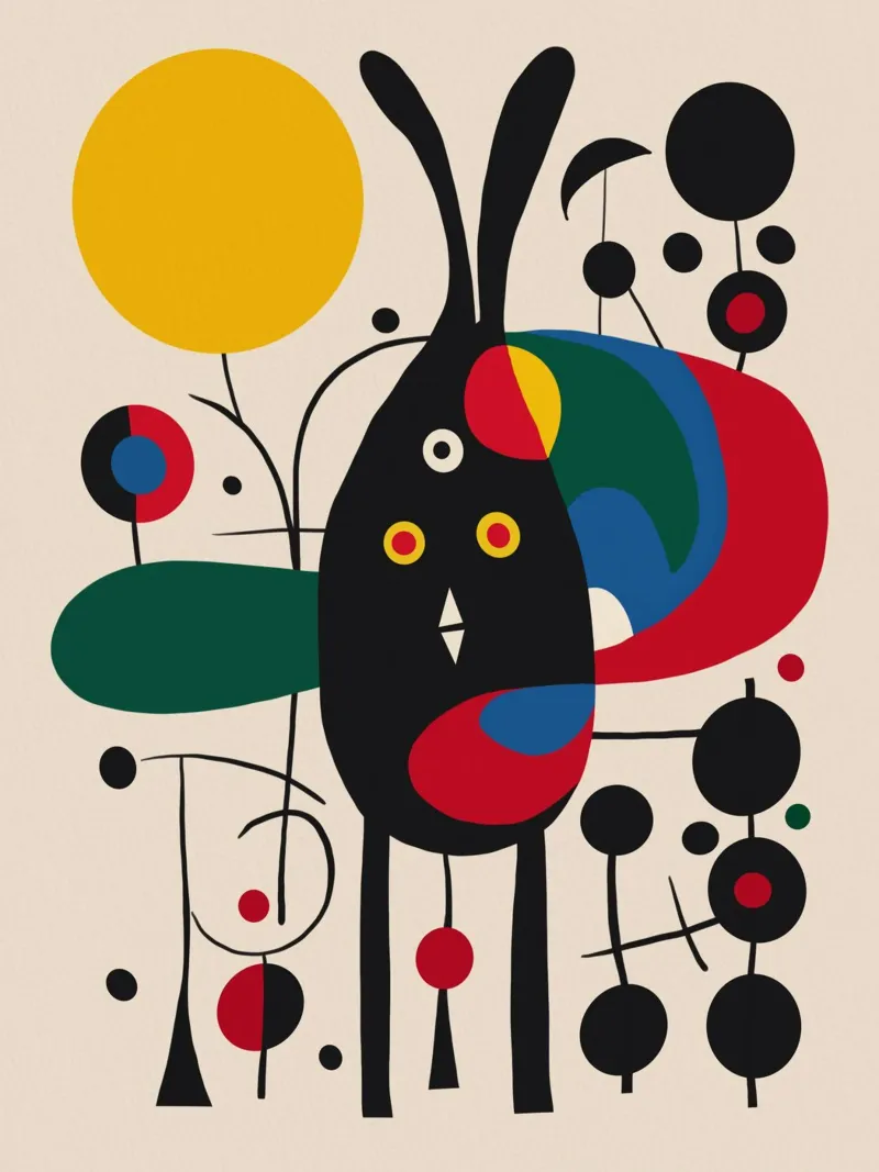 Coniglietto surreale poster con telaio in plastica da Little Dean