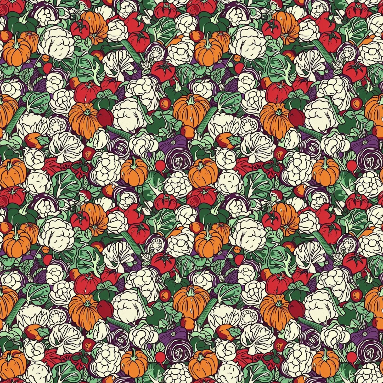 Vintage Veggies poster con telaio in legno da Sunflower Soul Studio