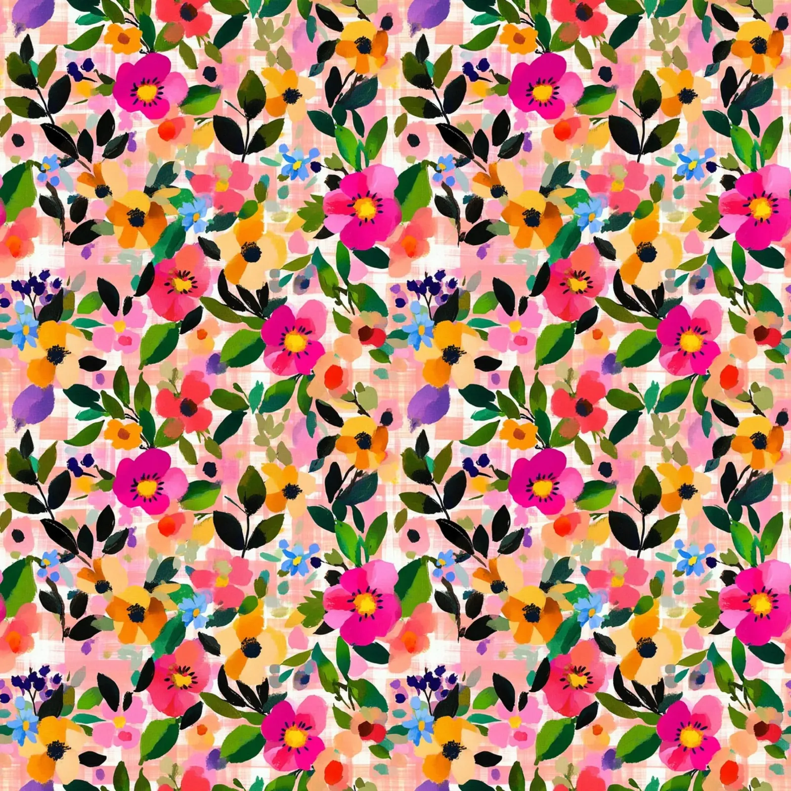 Vivid Florals poster con telaio in plastica da Sunflower Soul Studio