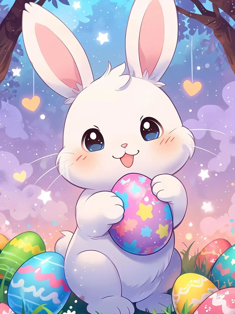Simpatico uovo di Pasqua Fantasy Rabbit pellicola backlit da LM2KONE
