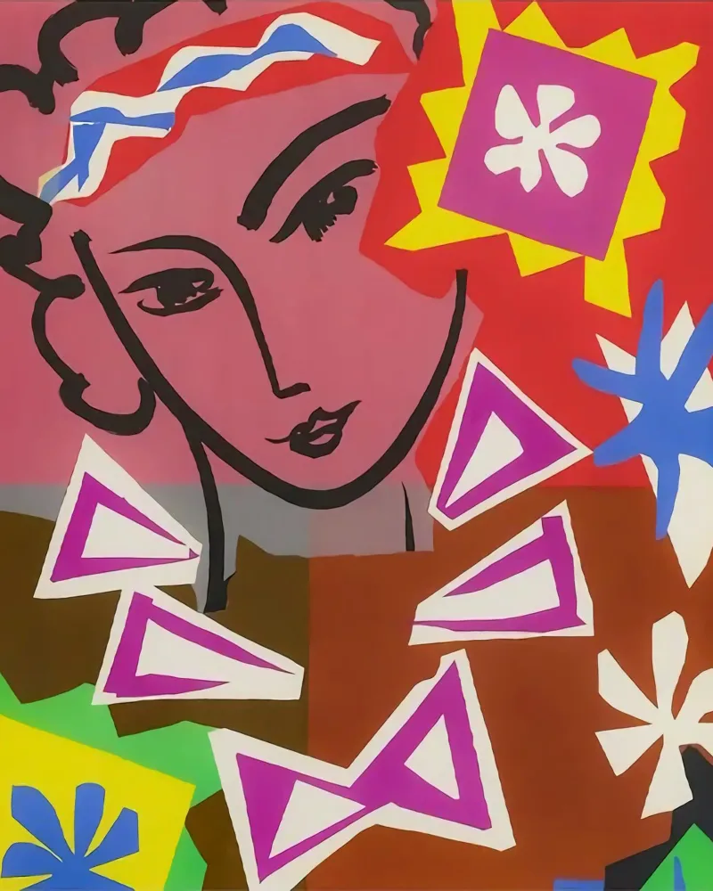Henri Matisse - Stampa Madame de Pompadour poster con telaio in legno da Perdana shop