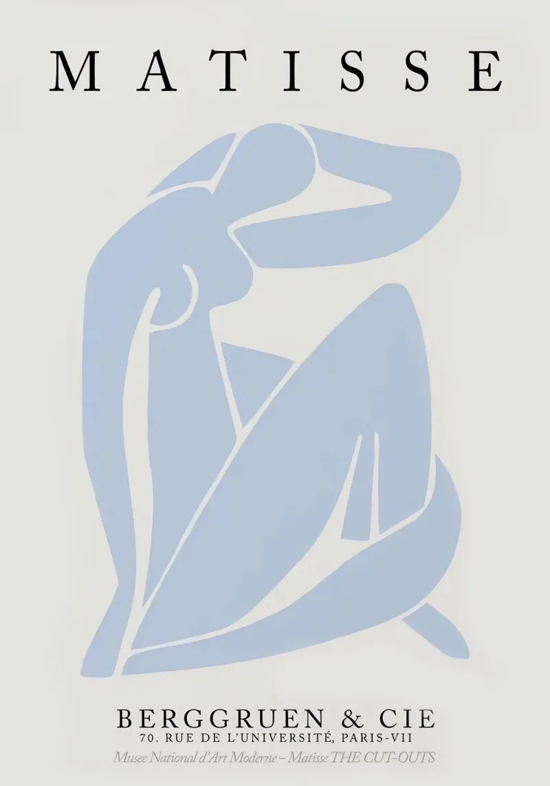 Henri Matisse - Mostra Blu 3 pellicola backlit da Perdana shop