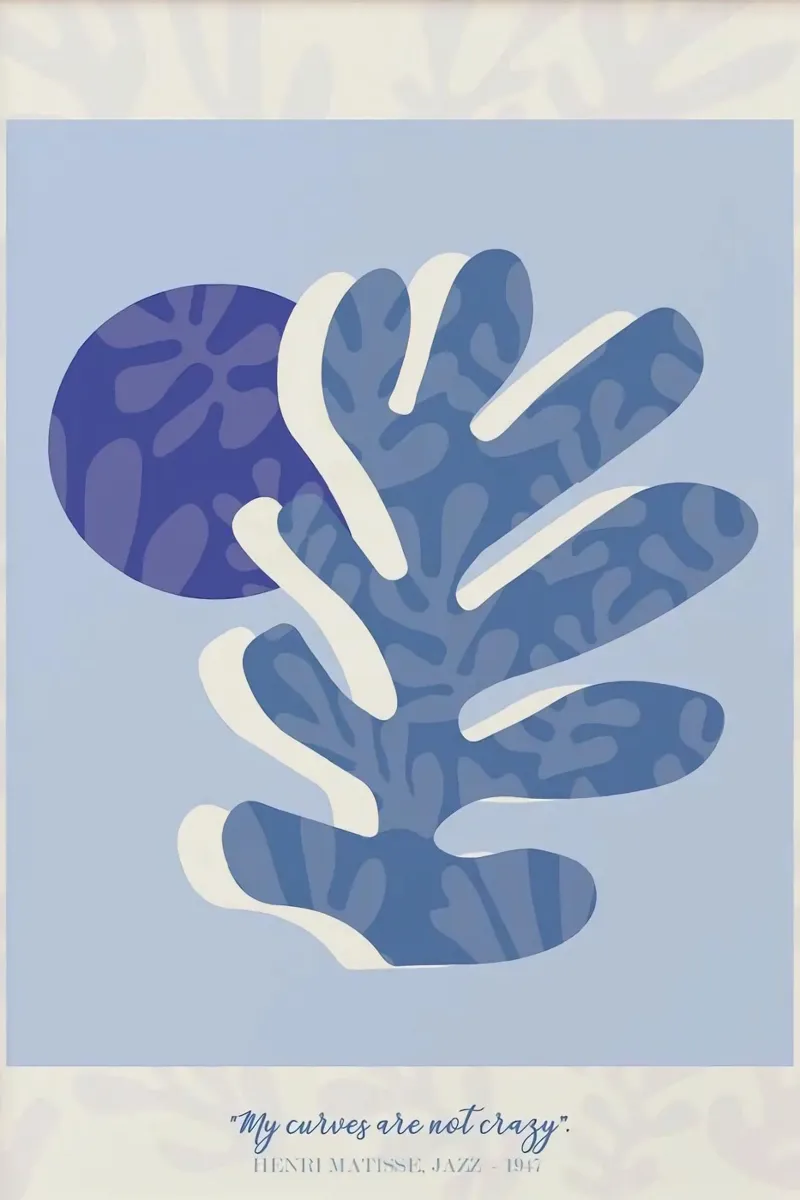 Henri Matisse - Jazz 1947 poster con telaio in legno da Perdana shop