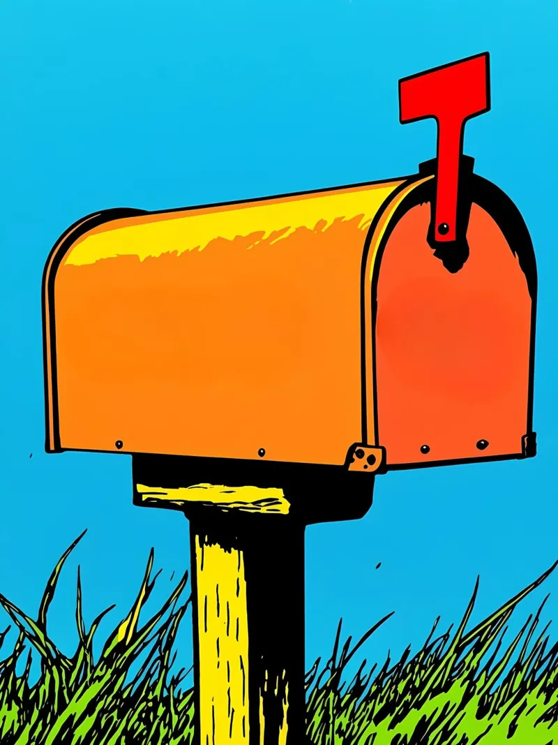 Cassetta della posta - Pop Art carta hahnemühle da ColorCrash Gallery