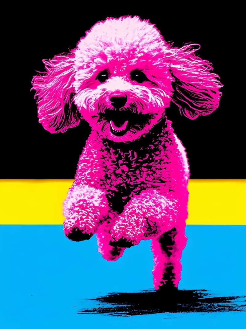 Barboncino - Pop Art pellicola backlit da ColorCrash Gallery