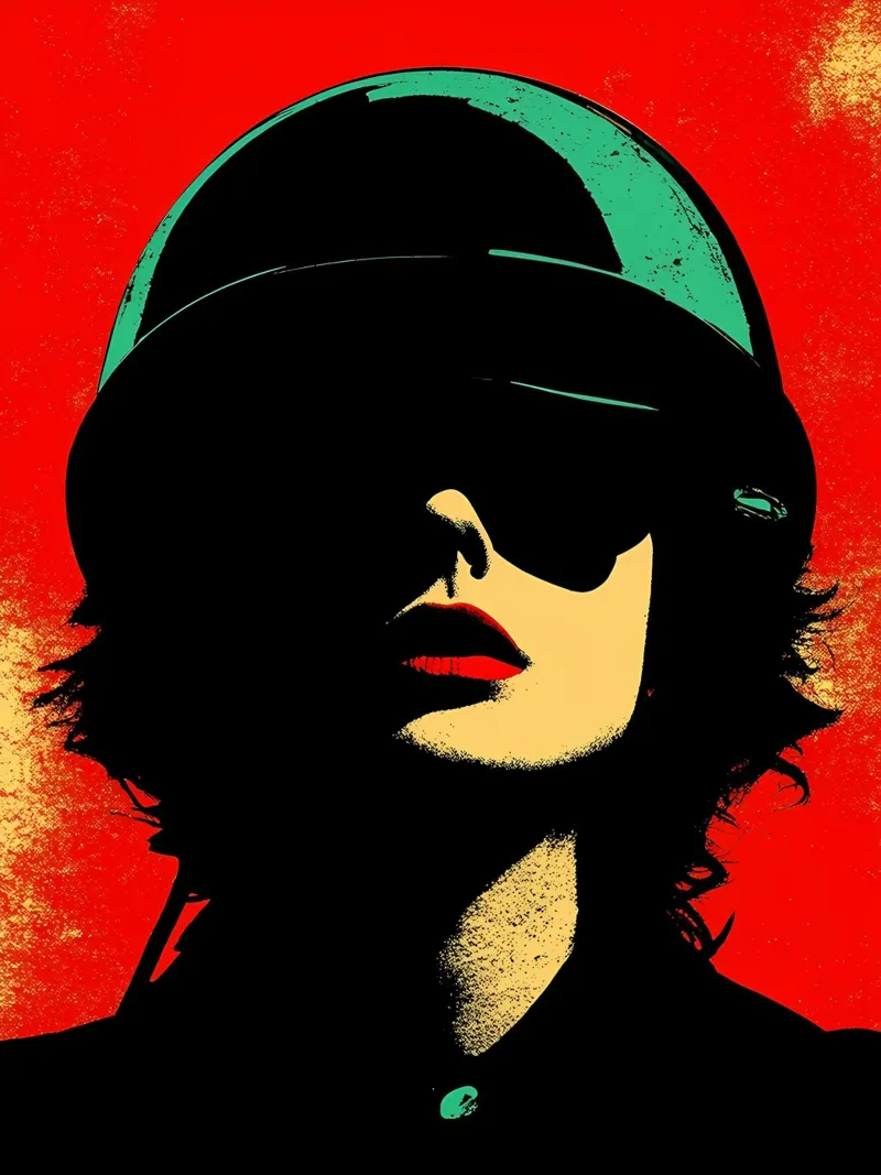 Donna libera - Pop Art carta hahnemühle da ColorCrash Gallery