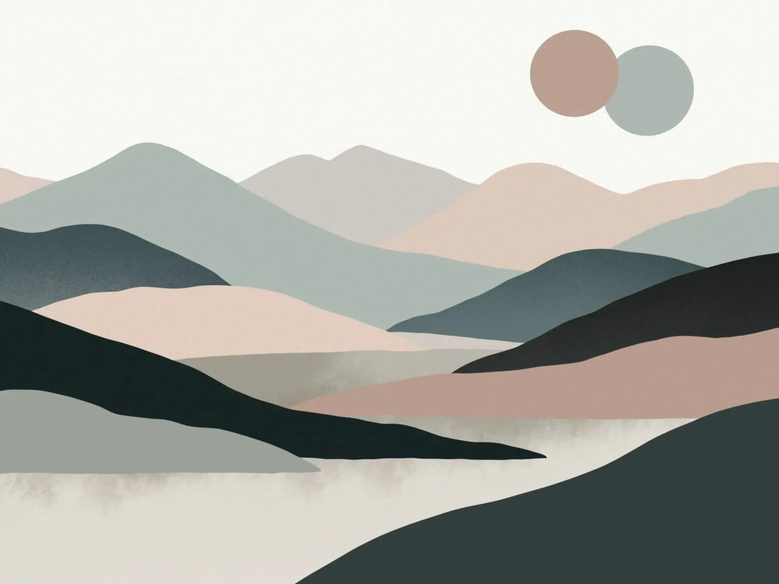 Paisaje nórdico cordillera 07 metacrilato de Little Dean
