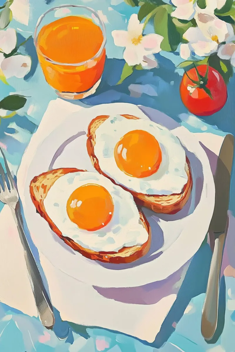Lebendige Frühstückskunst Hahnemühle von Melloi Art Print