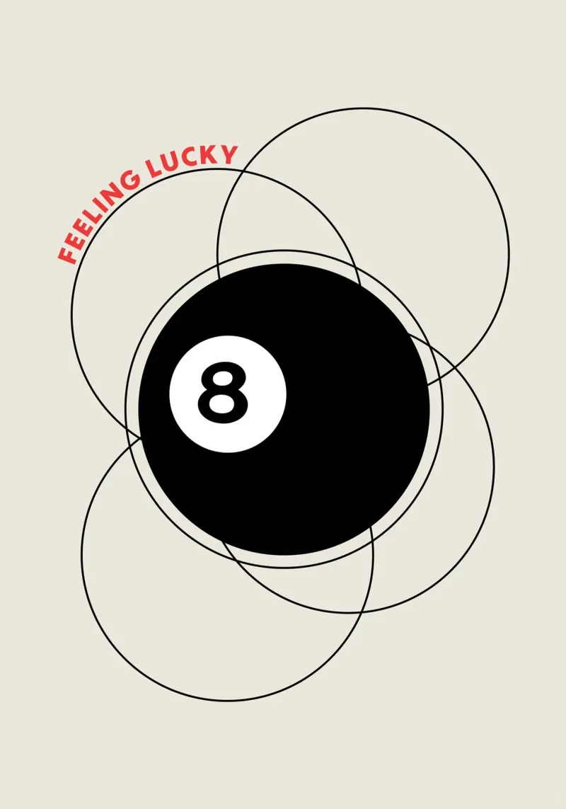 8 Palla da biliardo poster da OkleoStudio
