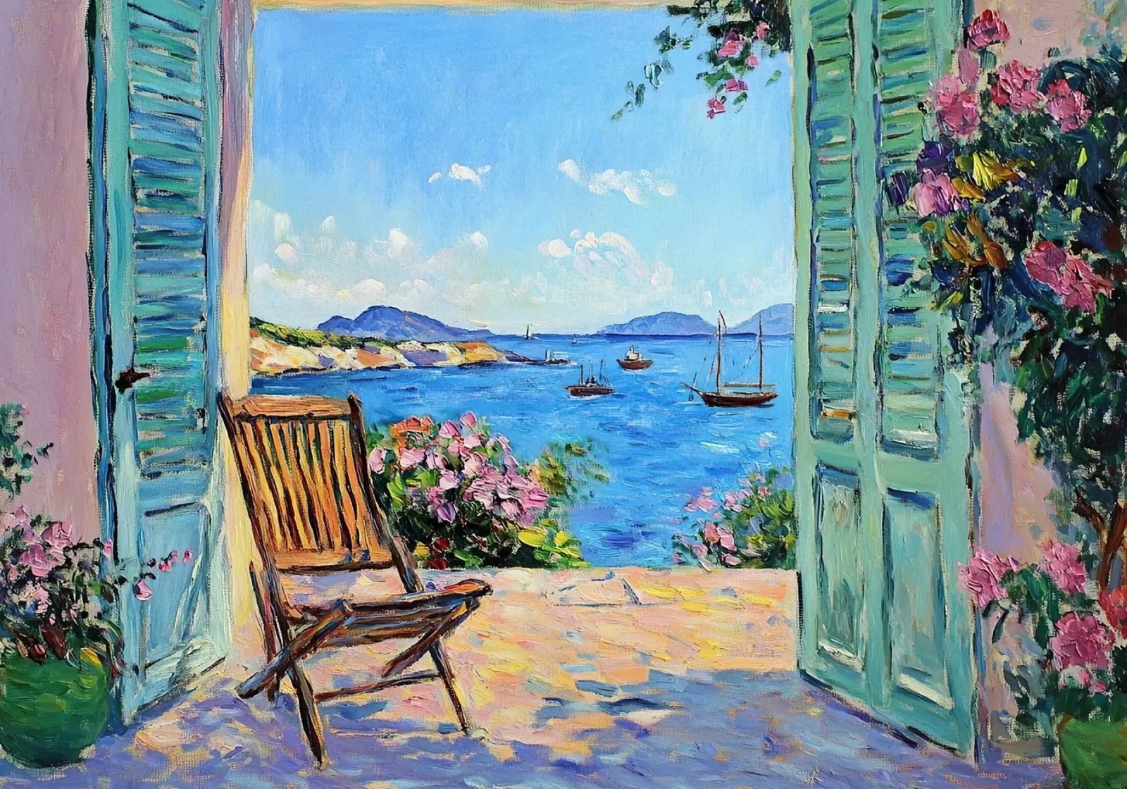 Matisse ispira il "Lichtblick poster con telaio in plastica da ArtByNiki