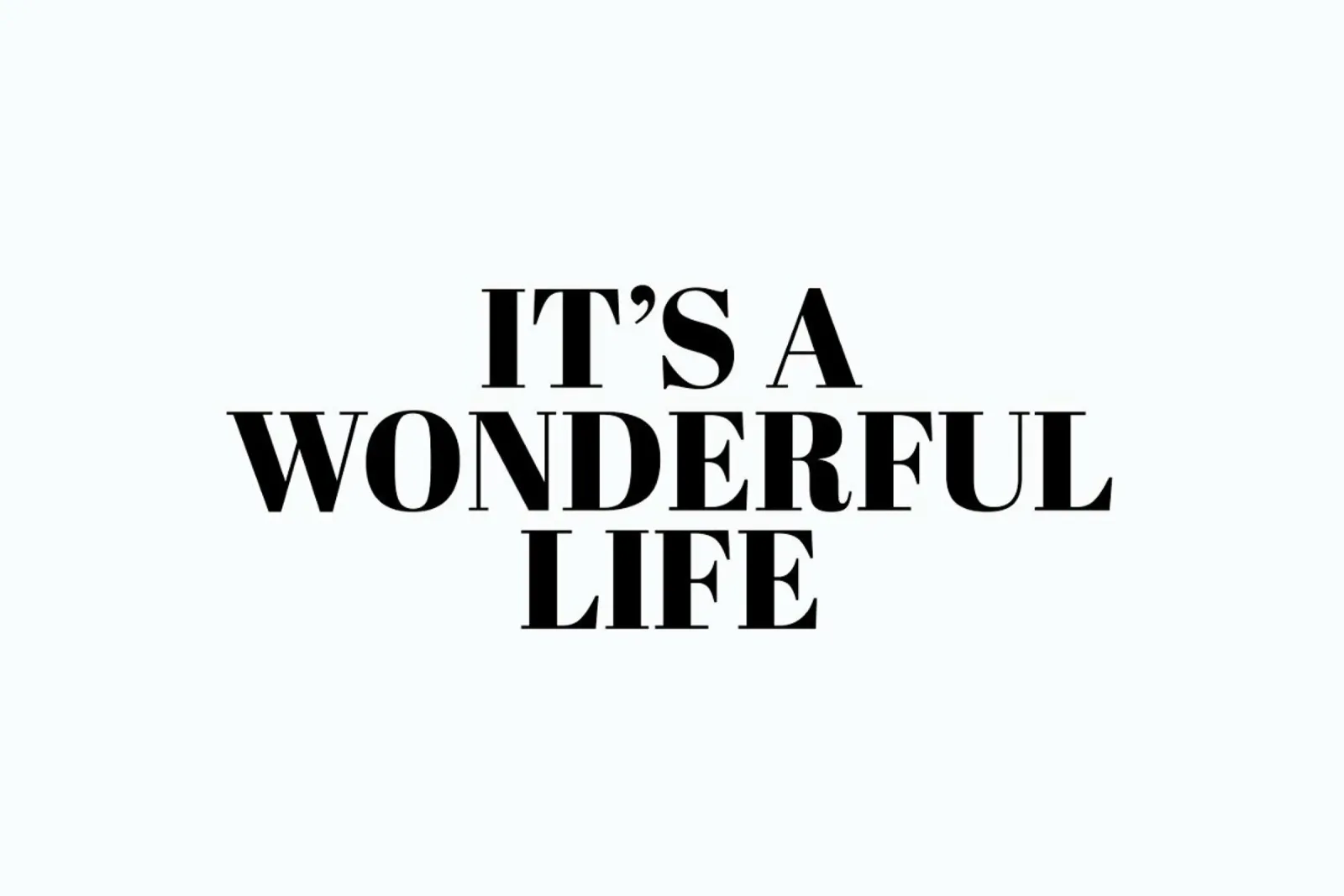 It'S A Wonderful Life poster con telaio in alluminio da Ayleen