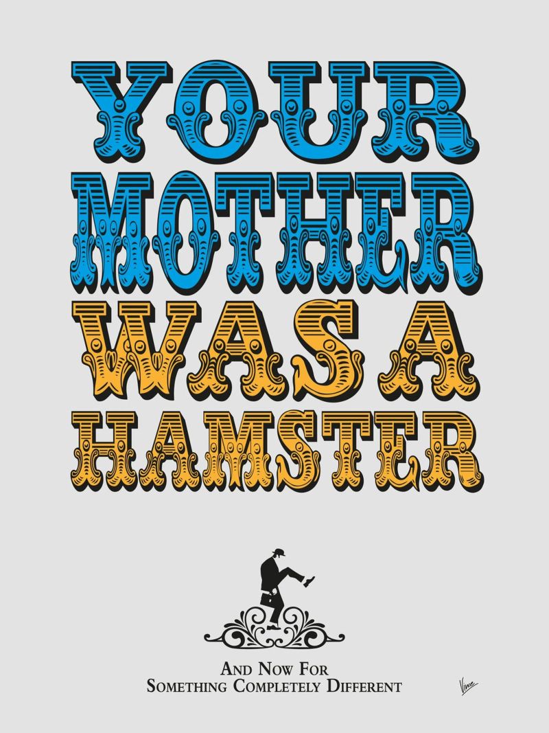 No014 My Silly Quote Poster poster de Silly Art