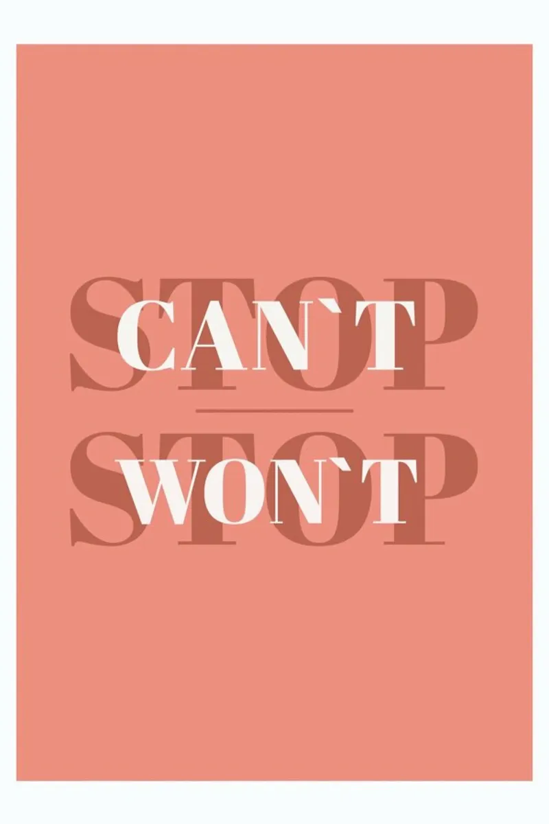 Can't Stop Won't Stop carta hahnemühle da Ayleen