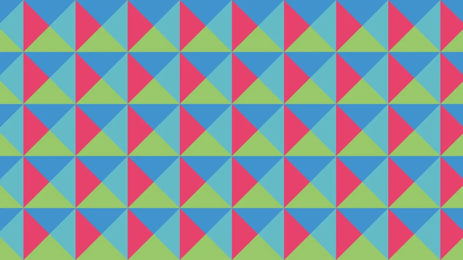 Motif géométrique vibrant, couleurs vertes, bleues et roses poster avec cadre en bois de CreatedbySon