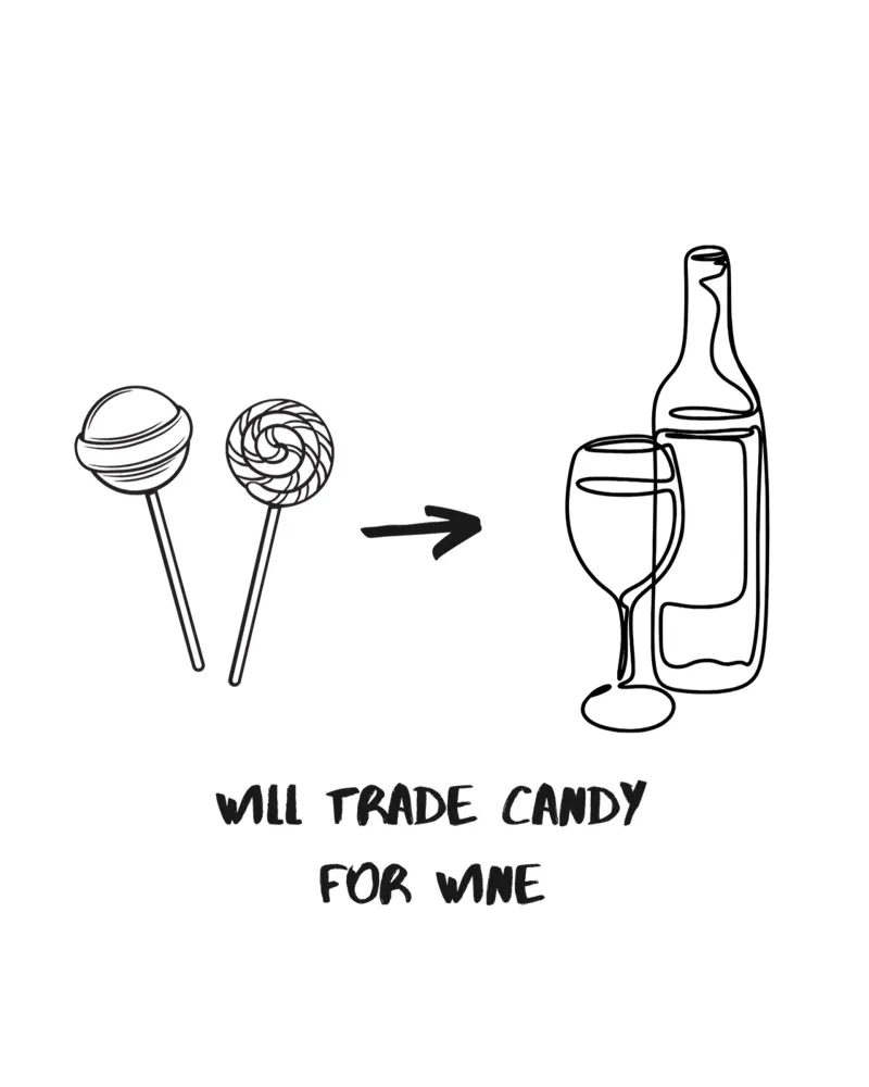 CANDY FOR WINE pellicola backlit da Einfach Uebel
