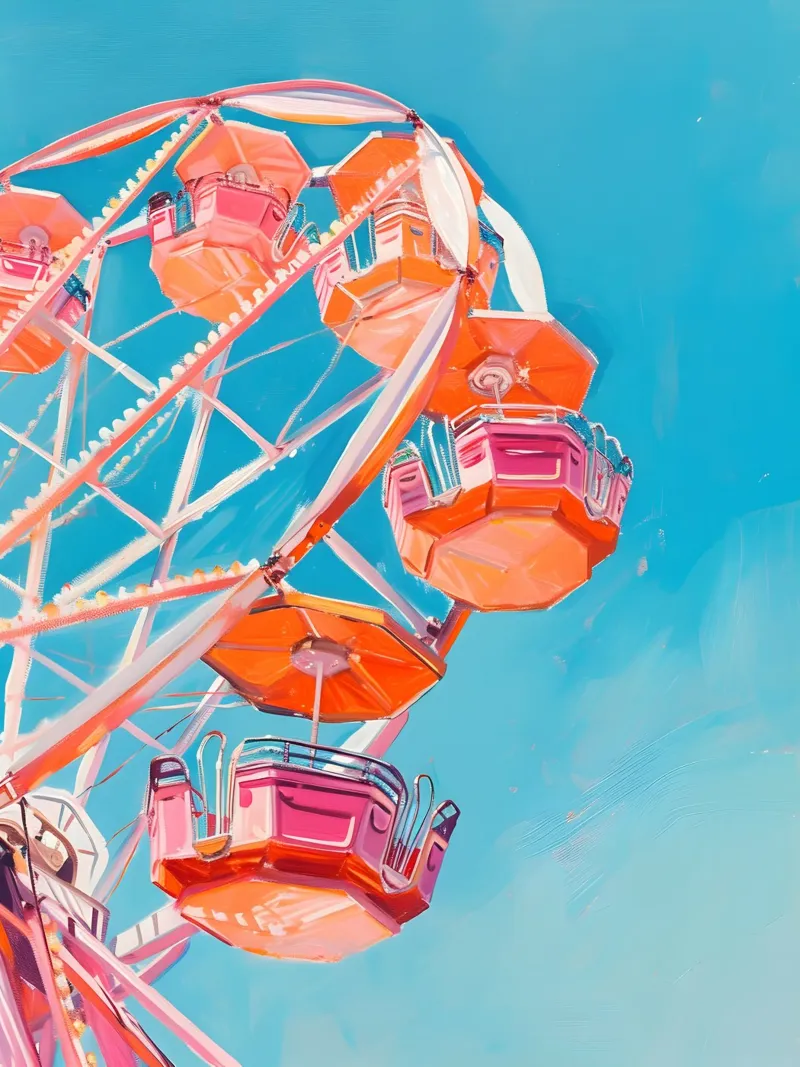 The Ferris Wheel alluminio dibond da Gypsy Galleria