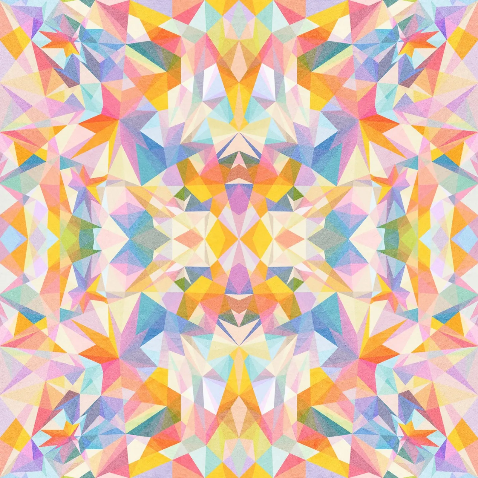Beautiful Way - Abstract Geometric Pattern Alu-Dibond von lovely lines