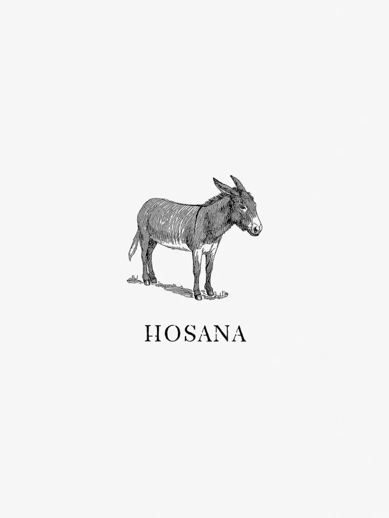 Hosana minimalist poster con telaio in plastica da ramosashop