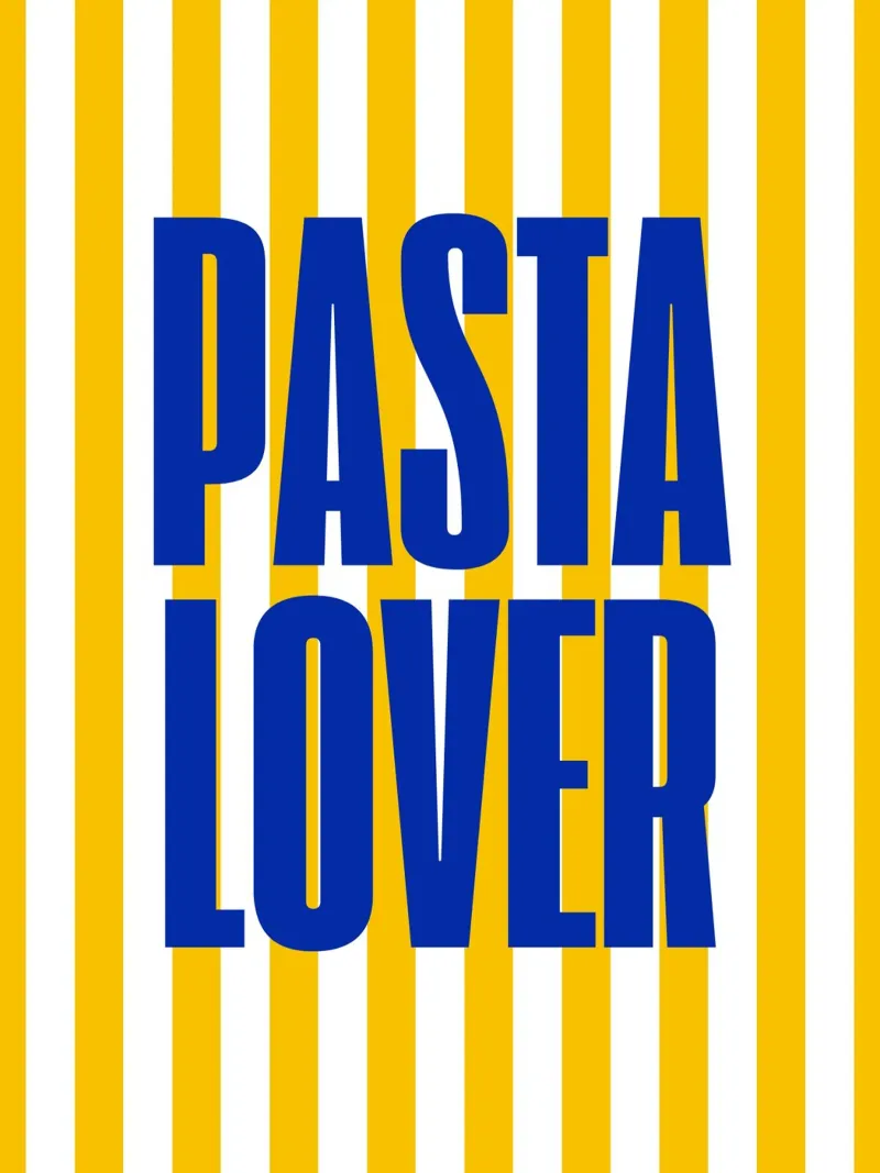 Pasta Lover poster con telaio in plastica da Dreamer10