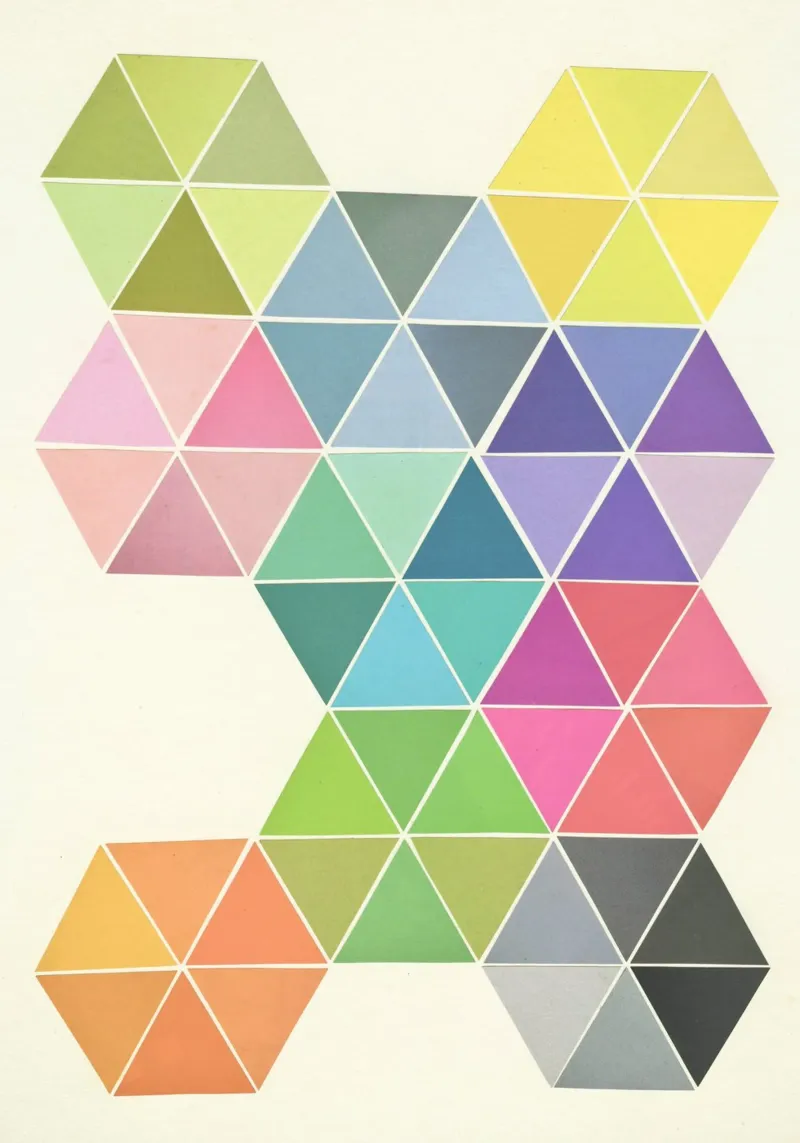 Gefragmenteerd canvas van Cassia Beck Collage