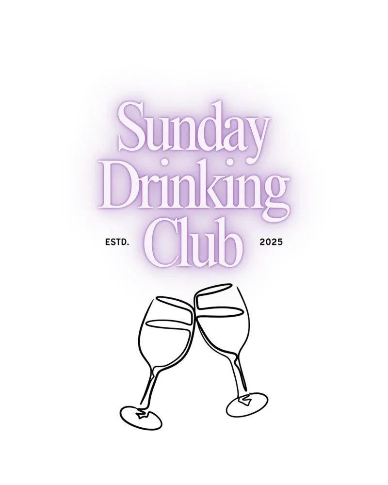 SUNDAY DRINKING CLUB tela con Cornice a cassetta da Einfach Uebel