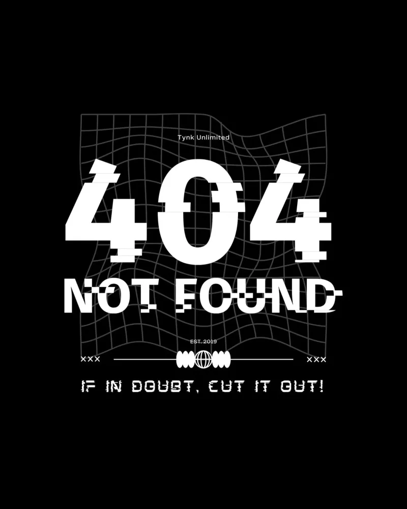 404 NOT FOUND pellicola backlit da Einfach Uebel