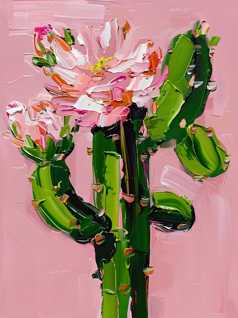 Blooming Cactus alluminio dibond da Gypsy Galleria