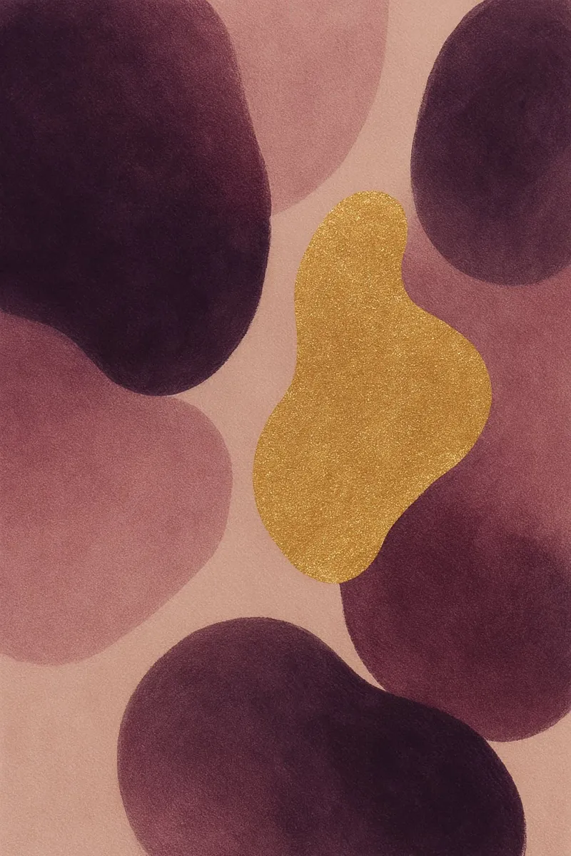 Abstrakte Punkte Alu-Dibond von Aquarevo