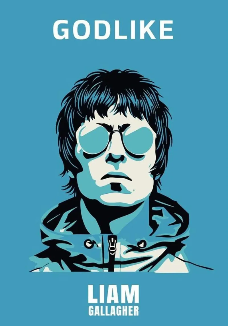 Liam Gallagher - Oasis Band metacrilato de avissta