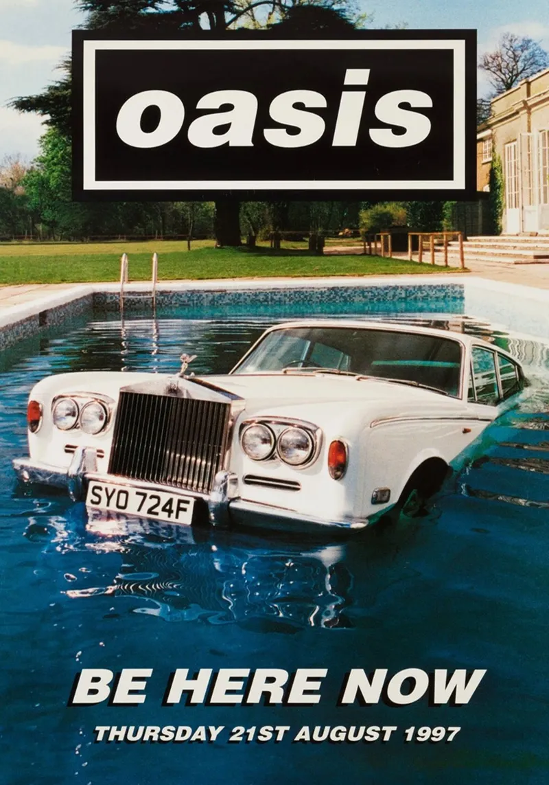 Oasis Band - Be Here Now poster da avissta