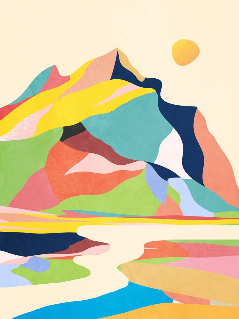 Colorful Landscape poster by ThingDesign