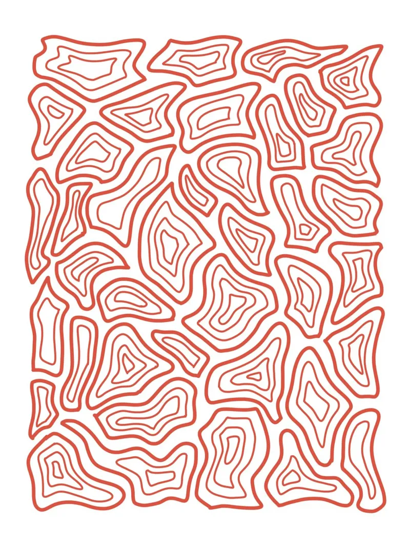 Abstract Line Motif canvas by MODERN NUANCE