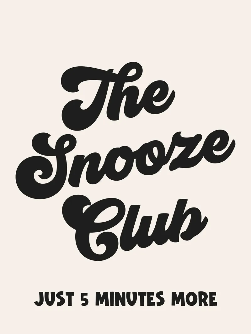 Citation du Snooze Club plexiglas de Paigaam Studio