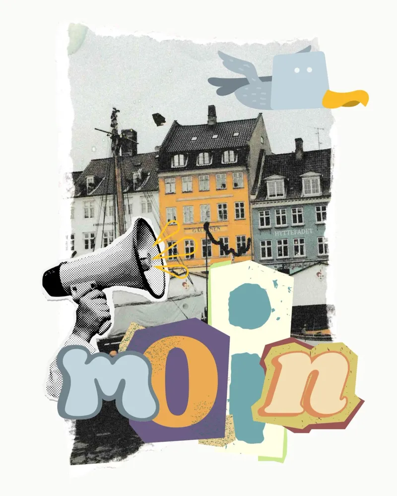 MOIN poster con telaio in alluminio da Einfach Uebel