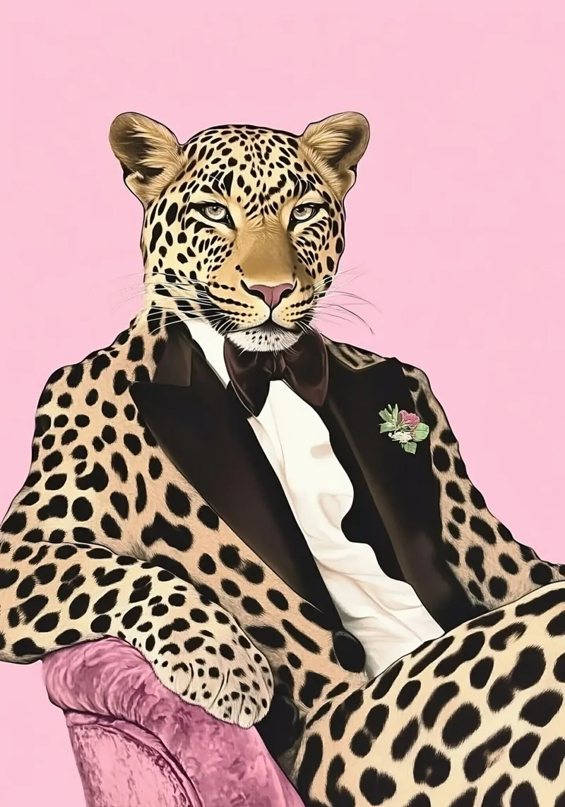 Leopardo pellicola backlit da Nikis Art Studio