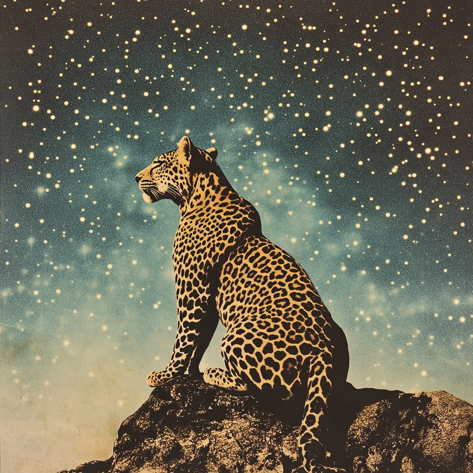Leopard "Echo of the Wilderness" canvas by Nikis Art Studio
