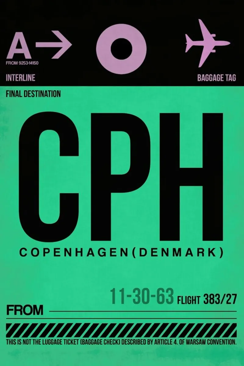CPH-Kopenhagen pellicola backlit da Naxart