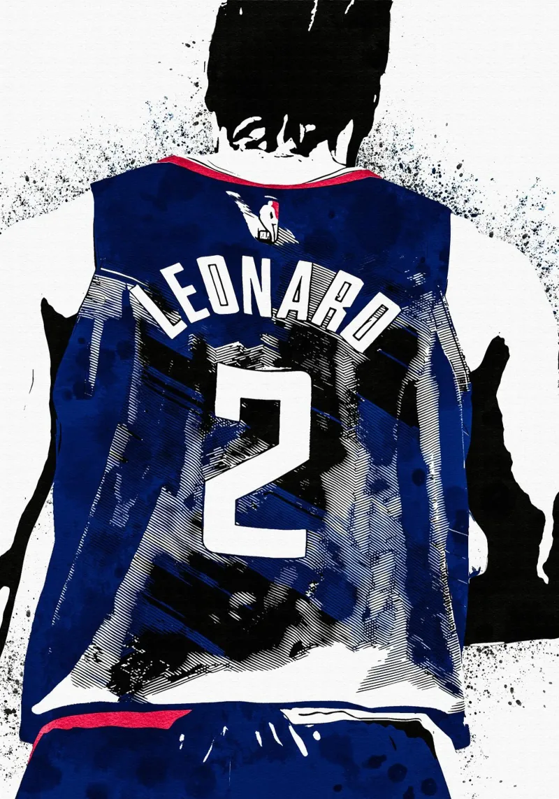 Kawhi Leonard LA Clippers poster da tenten