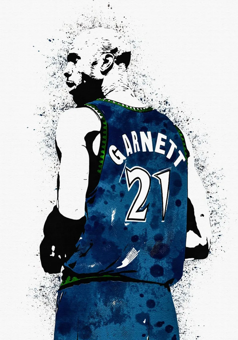 Kevin Garnett  Minnesota Timberwolves pellicola backlit da tenten