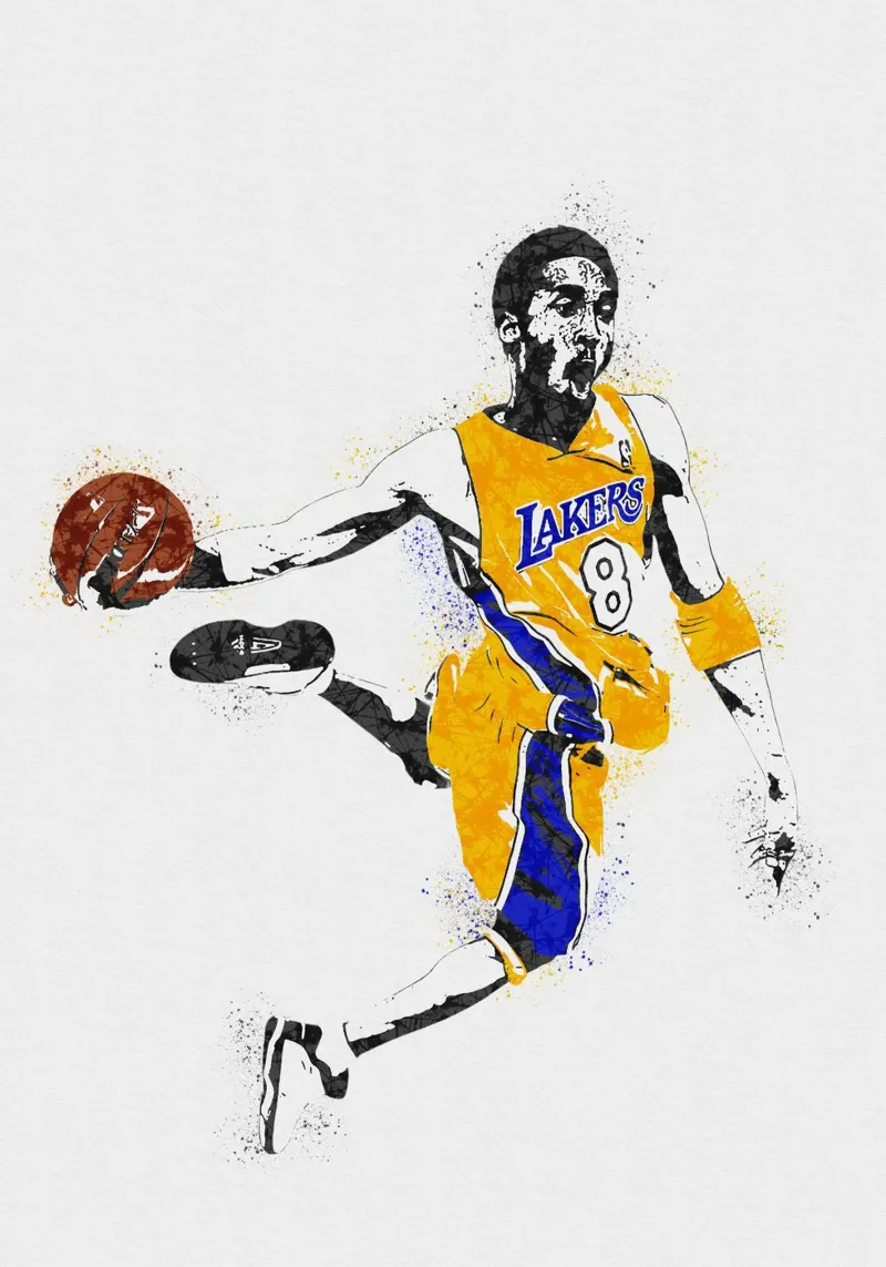 Kobe Bryant carta hahnemühle da tenten