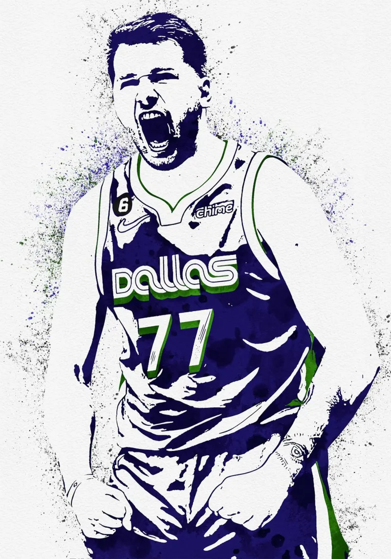 Luka Doncic pellicola backlit da tenten