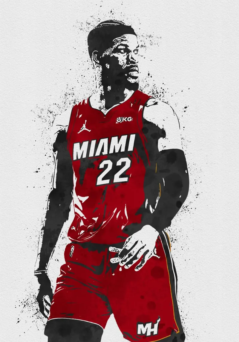 marbleJimmy Butler Miami Heat pellicola backlit da tenten