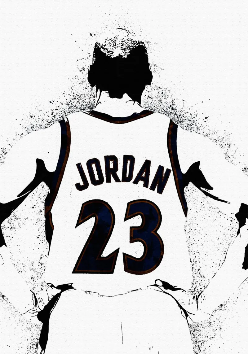 Michael Jordan Washington Wizards pellicola backlit da tenten