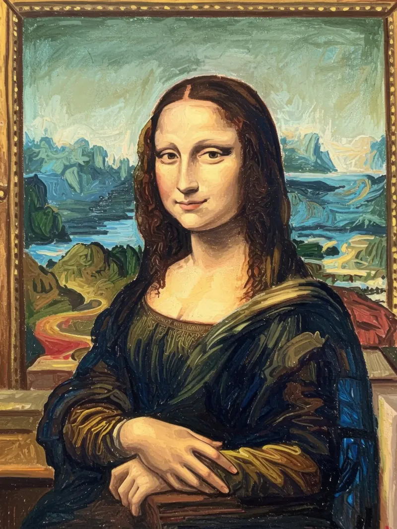 Monna Lisa moderna carta hahnemühle da Art Center
