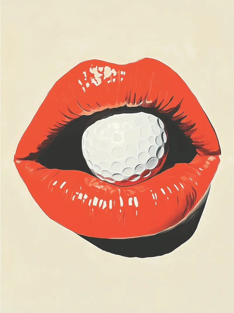 Dopamine Decor Golf Lover Trendy Pop Art Decor poster con telaio in legno da Farlane