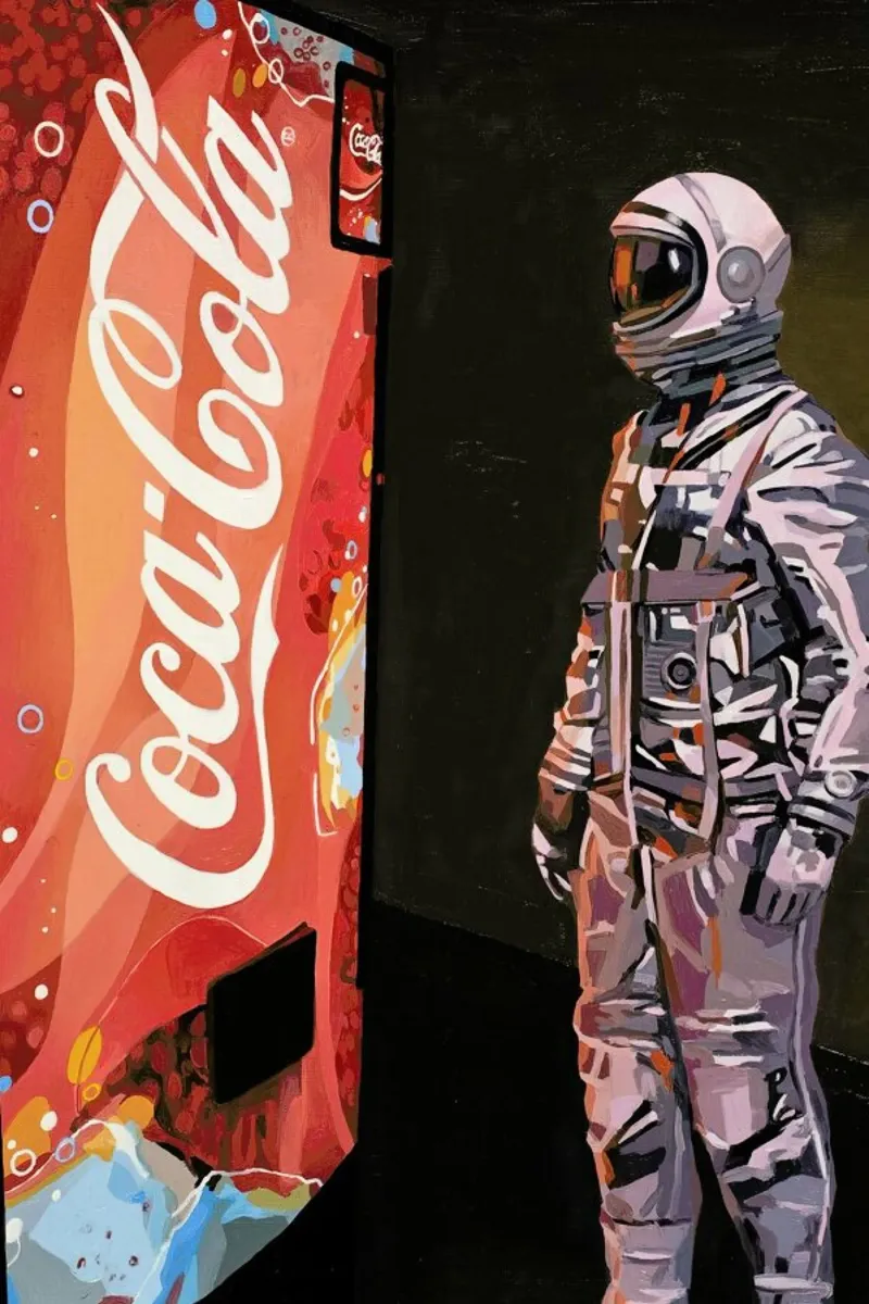 The Coke Machine pellicola backlit da Scott Listfield